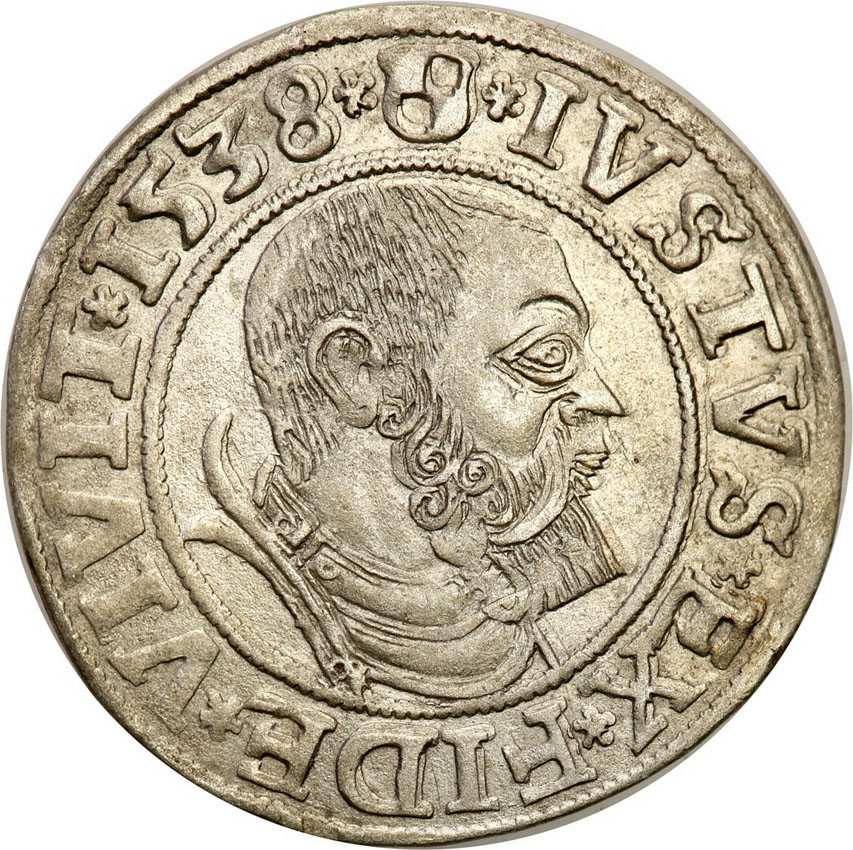 Prusy Książęce. Albrecht Hohenzollern. Grosz 1538, Królewiec